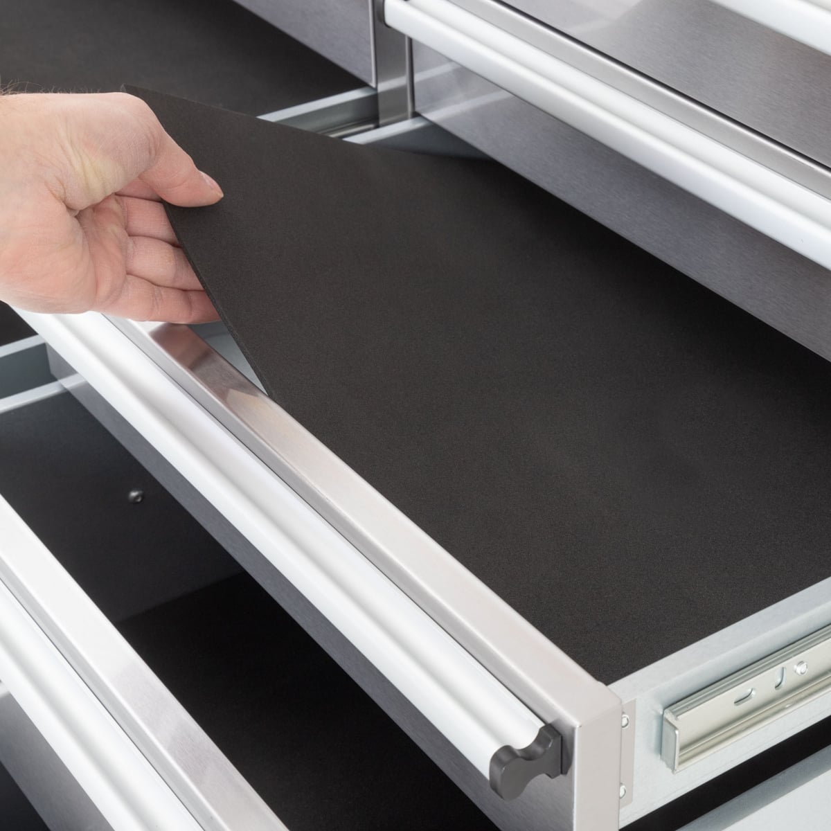 SGS 55in Stainless Steel Workbench Tool Chest and Side Cabinet